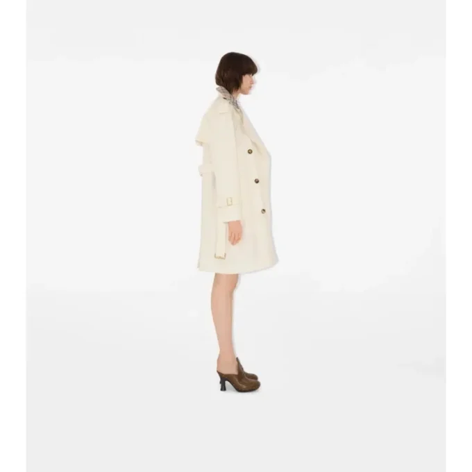 Trench Coat Castleford o średniej długości z kołnierzem w kratę Trench Coat Castleford o średniej długości z kołnierzem w kratę