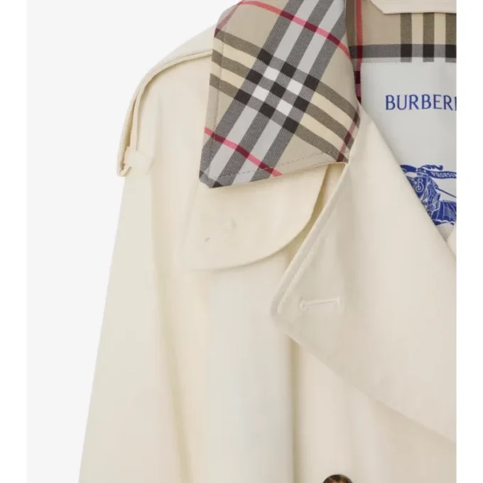 Trench Coat Castleford o średniej długości z kołnierzem w kratę Trench Coat Castleford o średniej długości z kołnierzem w kratę