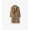 Trench Coat z bawełnianego twillu w kratę