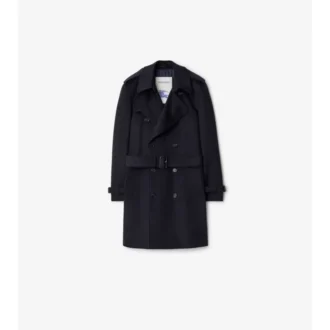 Trench Coat z kaszmiru o średniej długości