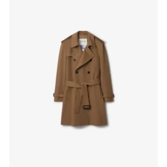 Trench Coat z kaszmiru o średniej długości