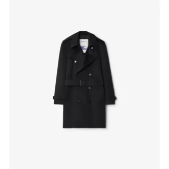 Trench Coat z kaszmiru o średniej długości