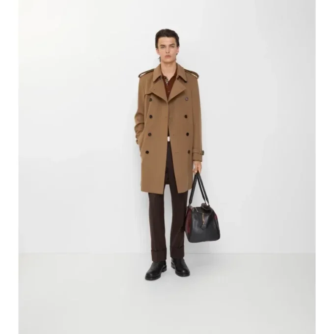 Trench Coat z kaszmiru o średniej długości Trench Coat z kaszmiru o średniej długości