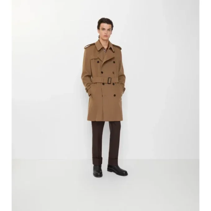 Trench Coat z kaszmiru o średniej długości Trench Coat z kaszmiru o średniej długości