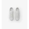 Treningi z tłoczonej skóry w kratkę w Sneakersach