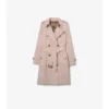 Tropical Gabardine Kensington Trench Coat o średniej długości