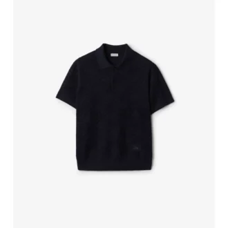 Wełniana koszulka polo w kratę