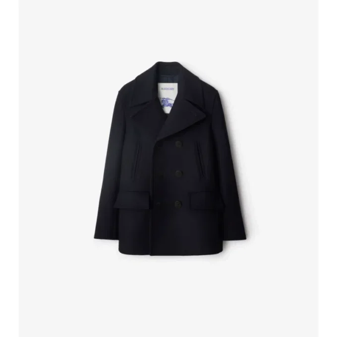 Wełniany płaszcz typu pea coat