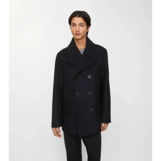 Wełniany płaszcz typu pea coat