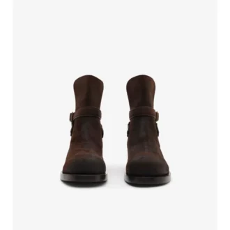 Woskowane zamszowe buty Ledger