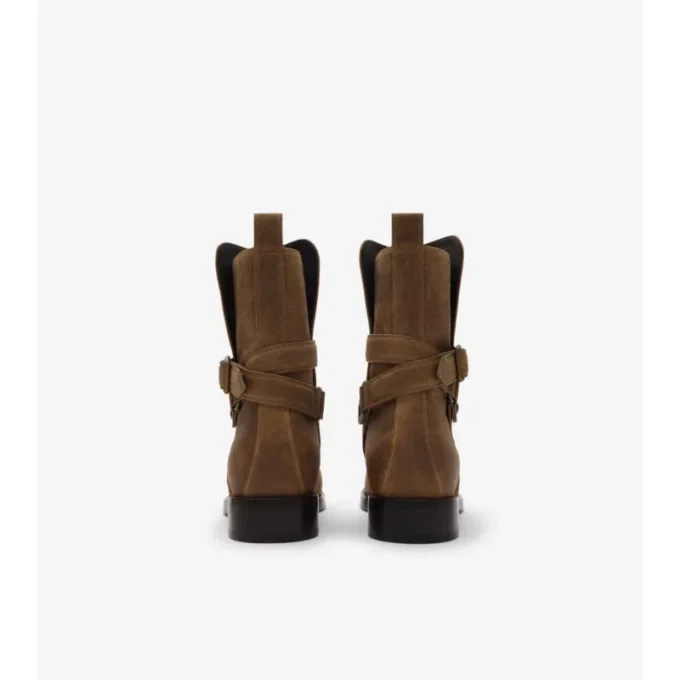 Woskowane zamszowe buty Ledger
