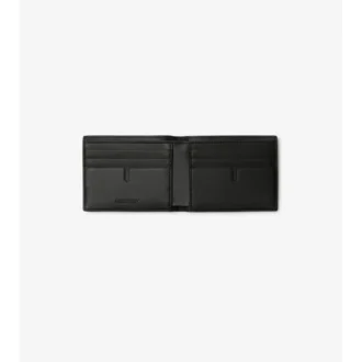 Wytłaczany portfel typu slim bifold w kratkę